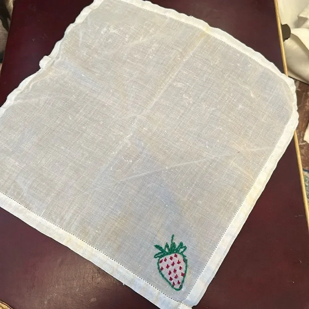 Vintage Cocktail Napkin Linen From an Estate Sale